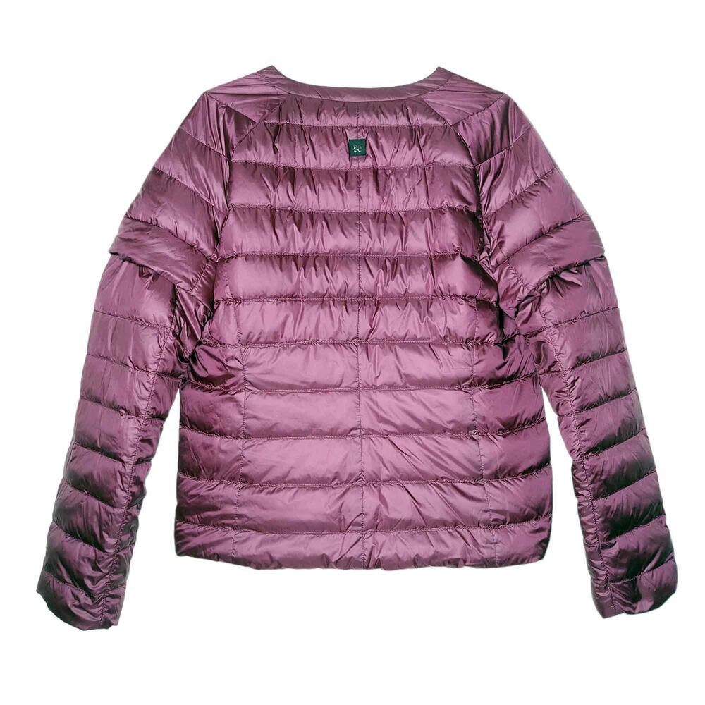 Max Mara Reversible Down Jacket Convertible Sleeves Quilted Puffer 10 Med Lg - Picture 9 of 13